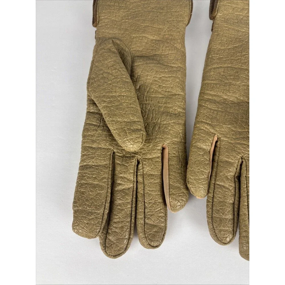 VTG Aris Snuggler Gloves Size R Tan Thick Liner Warm